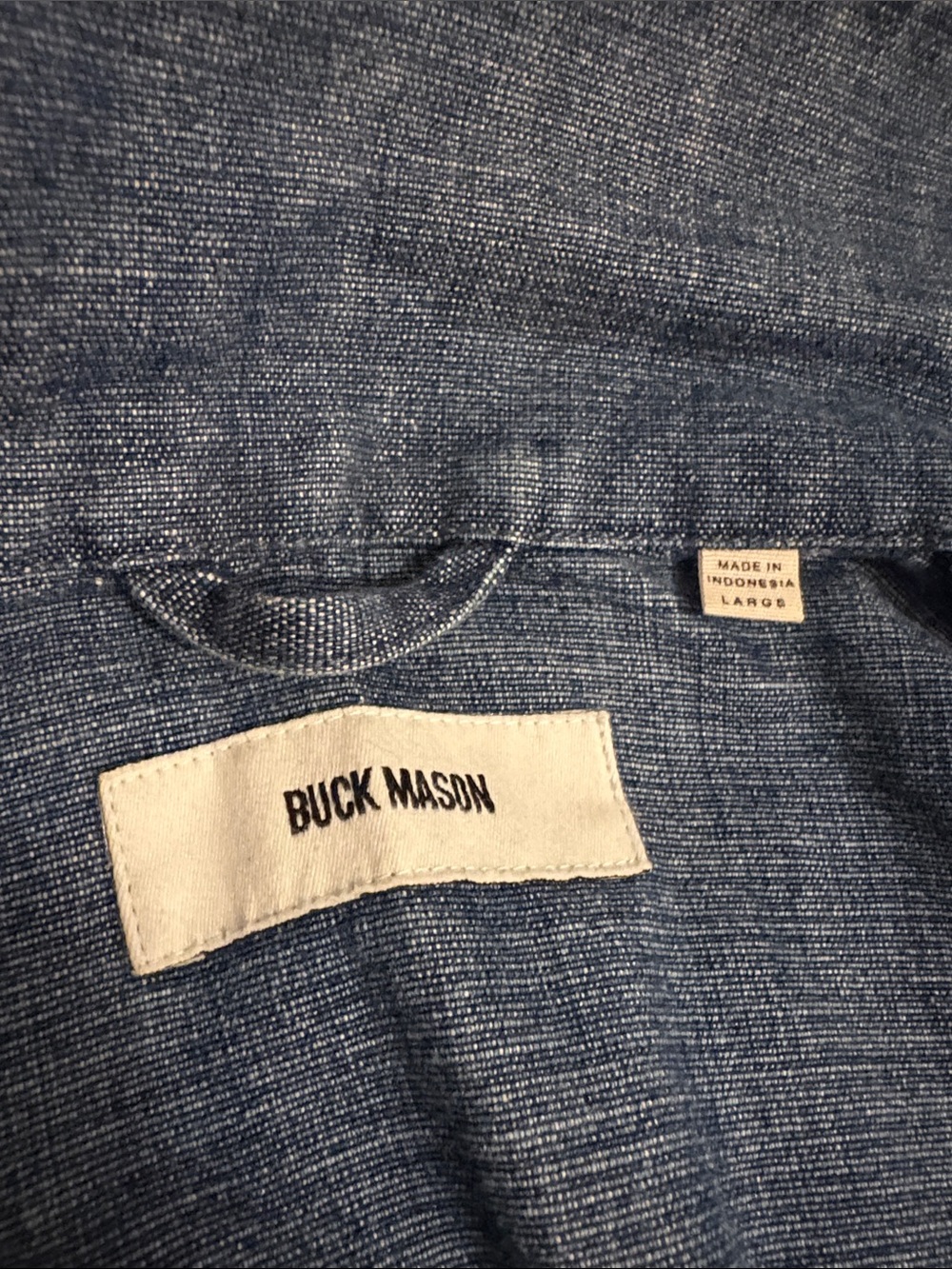 Buck Mason Denim Chore Coat - Picture 7 of 7